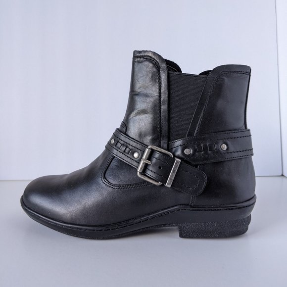 David Tate Art Booties in Black Leather - Picture 7 of 10